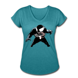 Character #19 Women's Tri-Blend V-Neck T-Shirt - heather turquoise