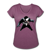 Character #19 Women's Tri-Blend V-Neck T-Shirt - heather plum