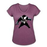 Character #19 Women's Tri-Blend V-Neck T-Shirt - heather plum