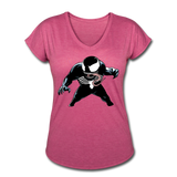 Character #19 Women's Tri-Blend V-Neck T-Shirt - heather raspberry