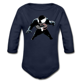 Character #19 Organic Long Sleeve Baby Bodysuit - dark navy
