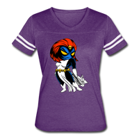 Character #20 Women’s Vintage Sport T-Shirt - vintage purple/white