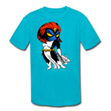 Character #20 Kids' Moisture Wicking Performance T-Shirt - turquoise