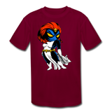 Character #20 Kids' Moisture Wicking Performance T-Shirt - burgundy