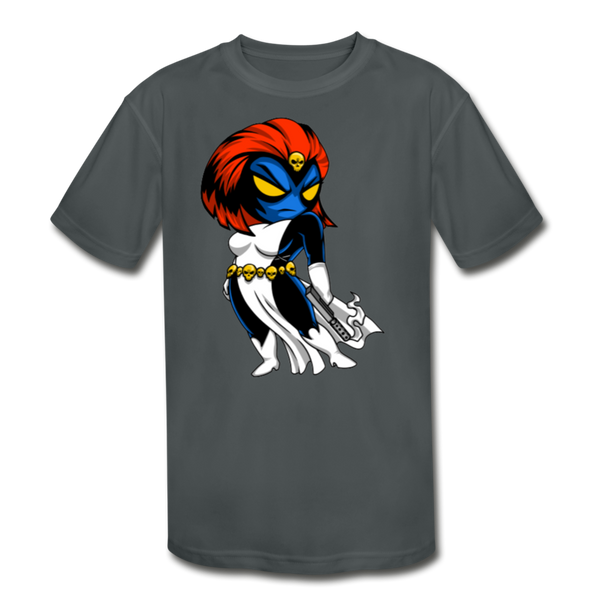 Character #20 Kids' Moisture Wicking Performance T-Shirt - charcoal