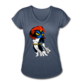 Character #20 Women's Tri-Blend V-Neck T-Shirt - navy heather