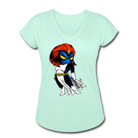 Character #20 Women's Tri-Blend V-Neck T-Shirt - mint