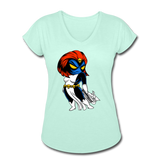 Character #20 Women's Tri-Blend V-Neck T-Shirt - mint