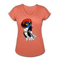 Character #20 Women's Tri-Blend V-Neck T-Shirt - heather bronze
