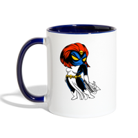 Character #20 Contrast Coffee Mug - white/cobalt blue