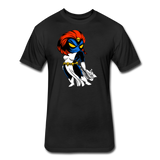 Character #20 Fitted Cotton/Poly T-Shirt by Next Level - black