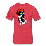 Character #20 Fitted Cotton/Poly T-Shirt by Next Level - heather red