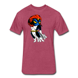 Character #20 Fitted Cotton/Poly T-Shirt by Next Level - heather burgundy