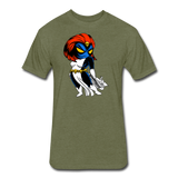 Character #20 Fitted Cotton/Poly T-Shirt by Next Level - heather military green