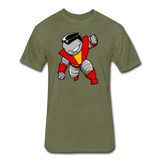Character #21 Fitted Cotton/Poly T-Shirt by Next Level - heather military green