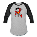 Character #21 Baseball T-Shirt - heather gray/black