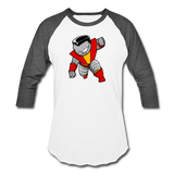 Character #21 Baseball T-Shirt - white/charcoal