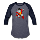 Character #21 Baseball T-Shirt - heather blue/navy