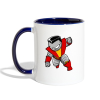 Character #21 Contrast Coffee Mug - white/cobalt blue