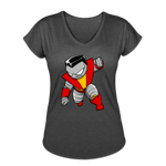 Character #21 Women's Tri-Blend V-Neck T-Shirt - deep heather