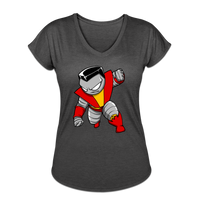 Character #21 Women's Tri-Blend V-Neck T-Shirt - deep heather