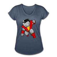Character #21 Women's Tri-Blend V-Neck T-Shirt - navy heather