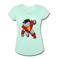 Character #21 Women's Tri-Blend V-Neck T-Shirt - mint