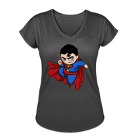 Character #23 Women's Tri-Blend V-Neck T-Shirt - deep heather