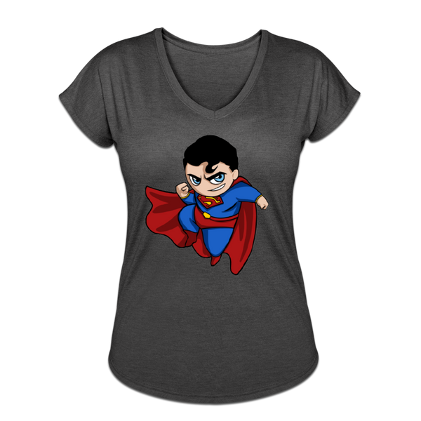 Character #23 Women's Tri-Blend V-Neck T-Shirt - deep heather