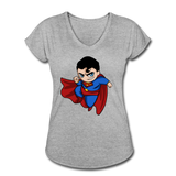 Character #23 Women's Tri-Blend V-Neck T-Shirt - heather gray