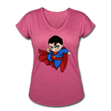 Character #23 Women's Tri-Blend V-Neck T-Shirt - heather raspberry