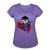 Character #23 Women's Tri-Blend V-Neck T-Shirt - purple heather