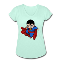 Character #23 Women's Tri-Blend V-Neck T-Shirt - mint