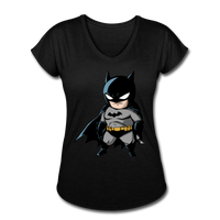Character #22 Women's Tri-Blend V-Neck T-Shirt - black
