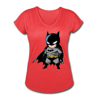 Character #22 Women's Tri-Blend V-Neck T-Shirt - heather red