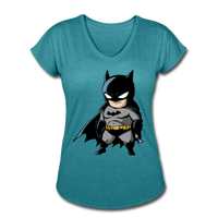 Character #22 Women's Tri-Blend V-Neck T-Shirt - heather turquoise