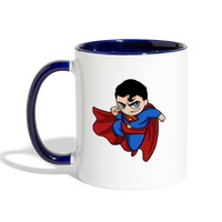 Character #23 Contrast Coffee Mug - white/cobalt blue