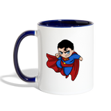 Character #23 Contrast Coffee Mug - white/cobalt blue