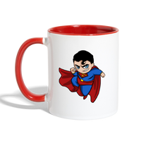 Character #23 Contrast Coffee Mug - white/red