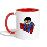 Character #23 Contrast Coffee Mug - white/red