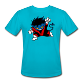 Character #24 Men’s Moisture Wicking Performance T-Shirt - turquoise