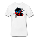 Character #24 Fitted Cotton/Poly T-Shirt by Next Level - white