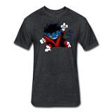 Character #24 Fitted Cotton/Poly T-Shirt by Next Level - heather black