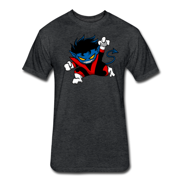 Character #24 Fitted Cotton/Poly T-Shirt by Next Level - heather black