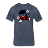Character #24 Fitted Cotton/Poly T-Shirt by Next Level - heather navy