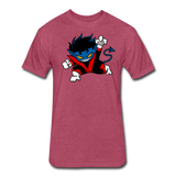 Character #24 Fitted Cotton/Poly T-Shirt by Next Level - heather burgundy