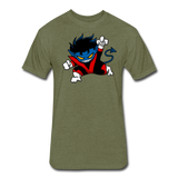 Character #24 Fitted Cotton/Poly T-Shirt by Next Level - heather military green