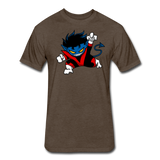 Character #24 Fitted Cotton/Poly T-Shirt by Next Level - heather espresso