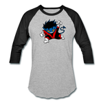 Character #24 Baseball T-Shirt - heather gray/black