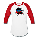 Character #24 Baseball T-Shirt - white/red
